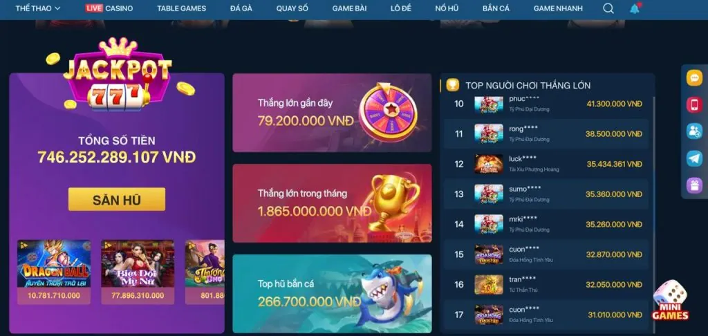 Kho game đa dạng của 88club